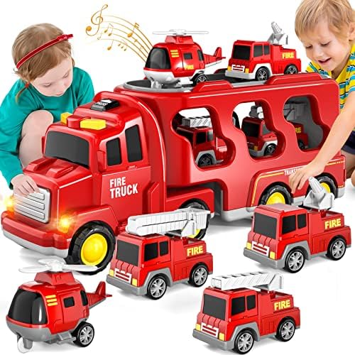 Bennol Toddler Trucks: 5-in-1 Fire Car Adventure Set